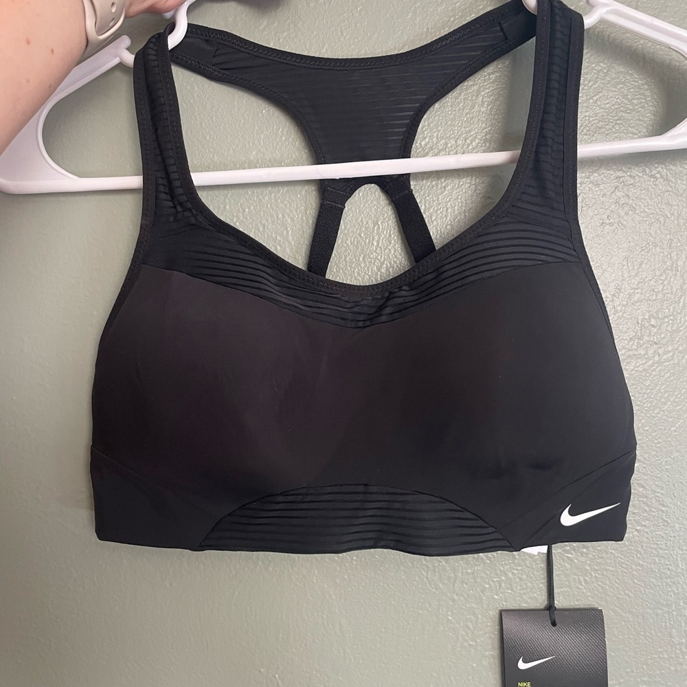 Nike Black Sports Bra with Racerback Design